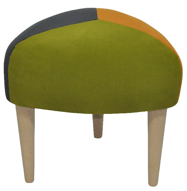 Solid + Manufactured Wood Accent Stool