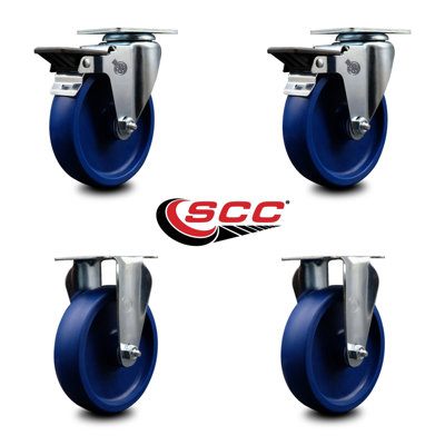 4-Piece Polyurethane Caster Set