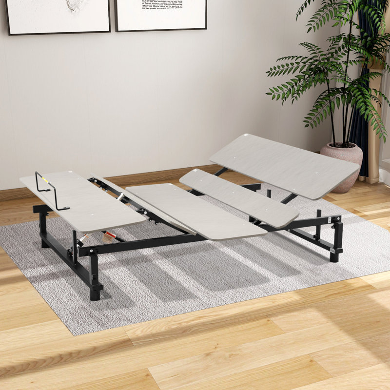 Electric Ergonomic Adjustable Bed Base with Wireless Remote, Queen Size
