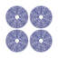 Sous-verres constellations constellations en cuir végétalien