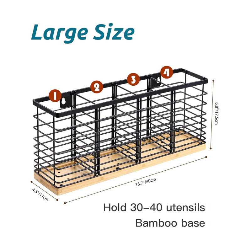 Metal Rectangle Flatware Caddy