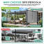 Pergola en aluminium avec auvent Aoodor-97922609-86865222