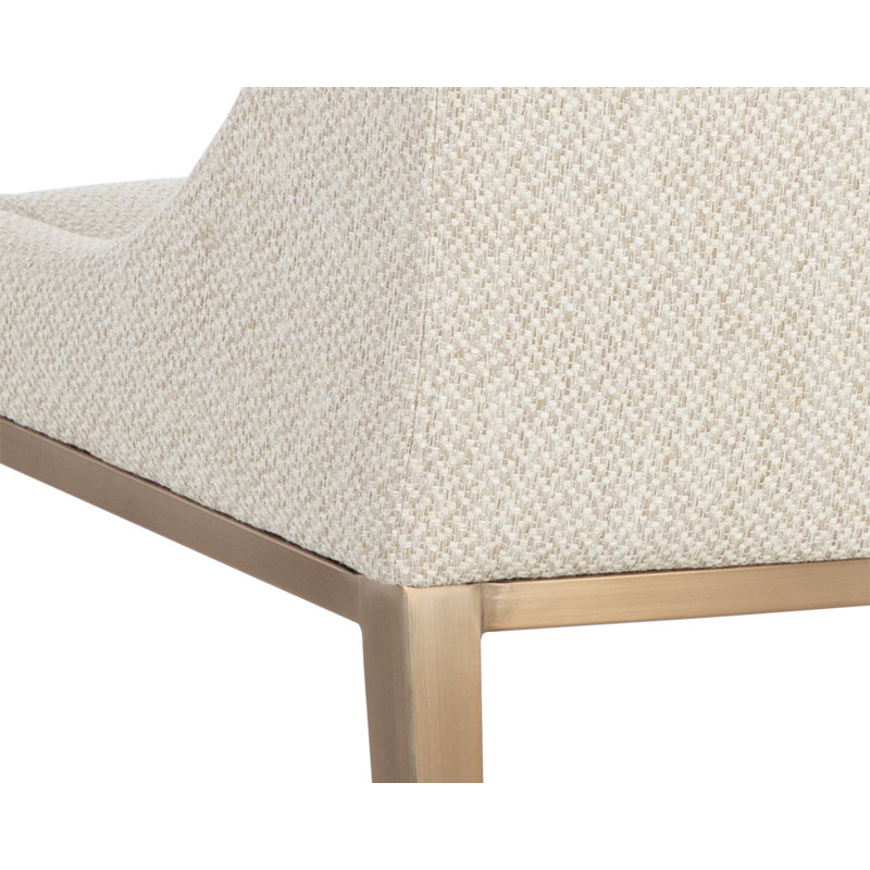 Dionne Upholstered Dining Chair, Cream