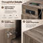 Table de salle à manger extensible 118 po - 23,62 po multifonctionnelle avec prise de courant et 5 panneaux d'extension-1300207191