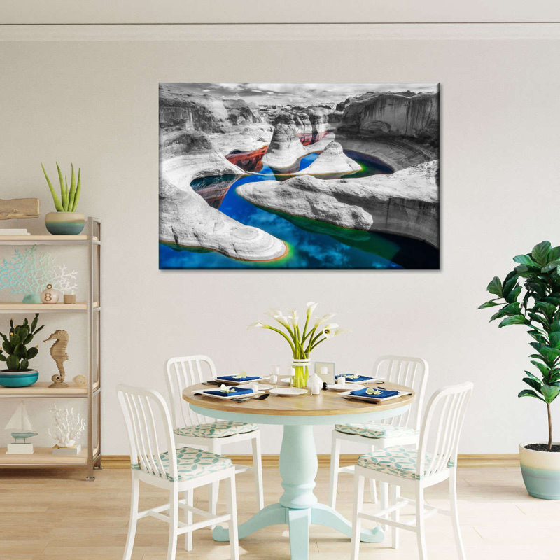 Impression sur toile Grand Canyon River Pop, H 8 po x l 12 po x P 1 po