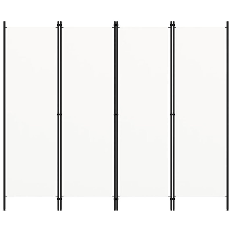 Paravent 4 panneaux vidaXL - blanc, 78,7 po x 70,9 po, Blanc, 4, H 70,87 po x l 78,74 po x P 1,6 po