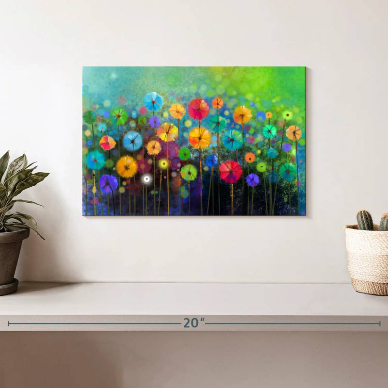 Harnek Rainbow Flowers, 8" H x 12" W