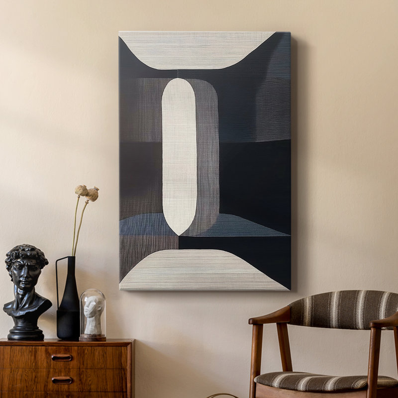 Série ABSTRACT DCLXVI - Toile tendue avec châssis Premium - Prêt à être accroché, H 36 po x l 24 po