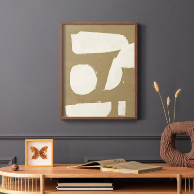 Chunky Abstract I, reproduction encadrée - bois massif