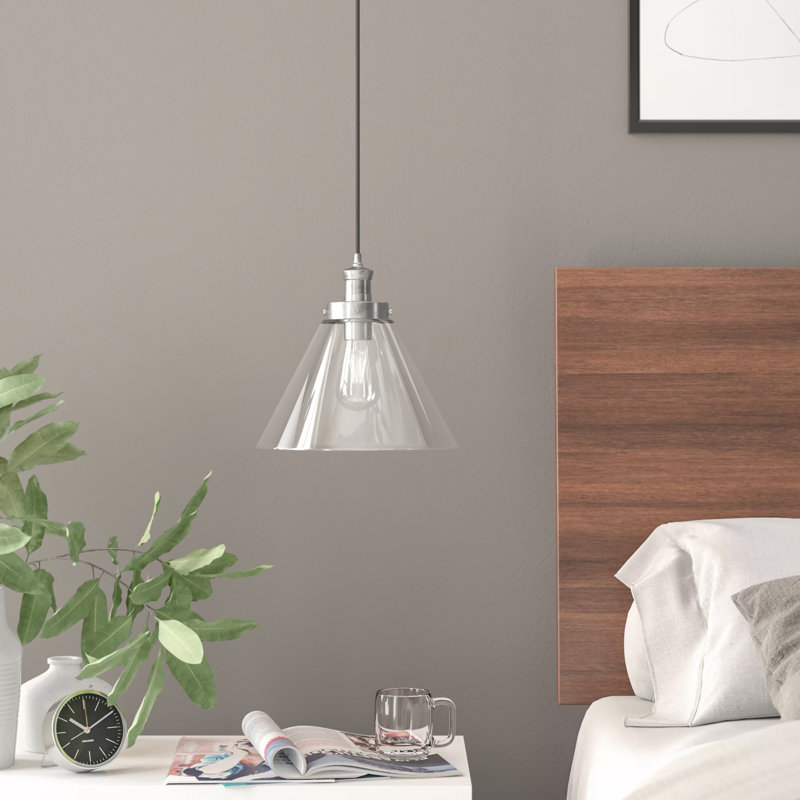 Annmarie 1 - Light Cone Pendant, Satin Silver