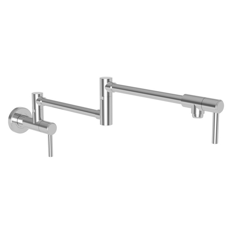 Seager Wall Mount Pot Filler, Polished Chrome
