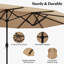 Ensemble 10 chaises de table de salle à manger avec parasol-47104581-47104603