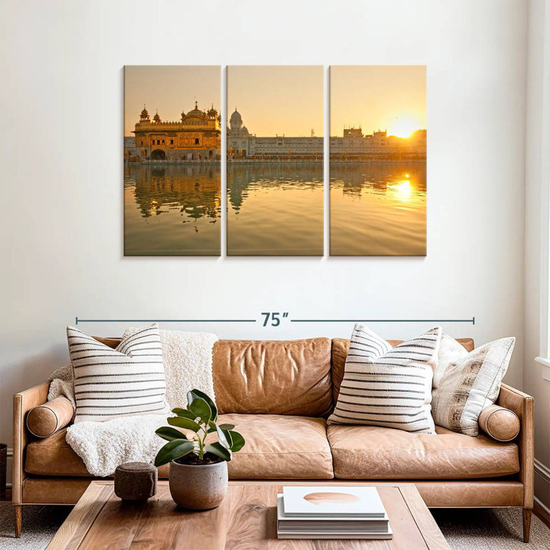 Punjab Golden Temple, H 36 po x l 57 po