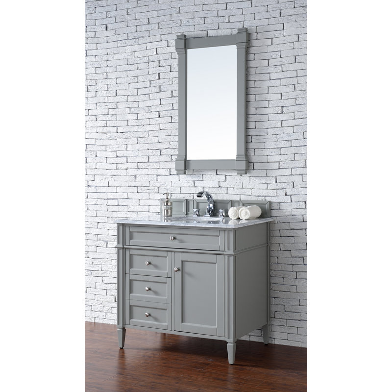 Brittany 36'' W Single Bathroom Vanity Base, Urban Grey