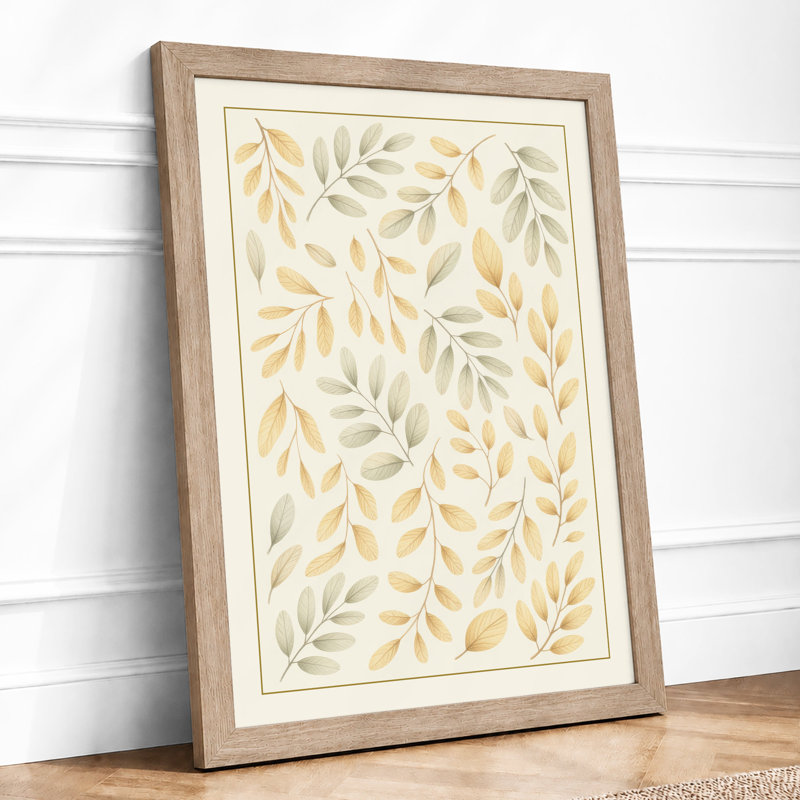 Scattered Foliage Botanical - Print, Oak, A3 - 42.0 x 29.7 cm