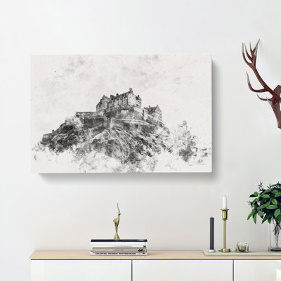 Edinburgh Castle In Scotland - Wrapped Canvas