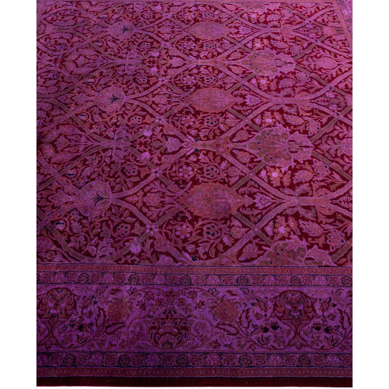 Overdyed One-of-a-Kind 6' 0" X 6' 2" Hand Knotted Area Rug