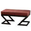 Banc rembourré en cuir Cathaleen-1494014674