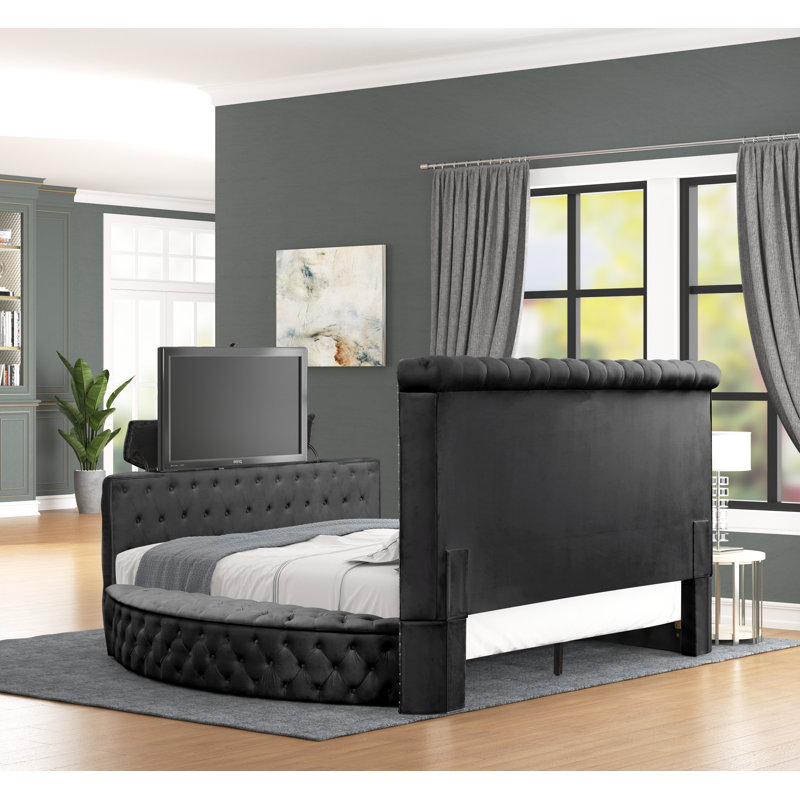 Ensemble de chambre à coucher 5 pièces Katsue, Noir, Très grand