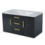 Meuble-lavabo mural 36 po avec plateau en résine, armoire de rangement avec 2 tiroirs et porte à fermeture en douceur-887300404