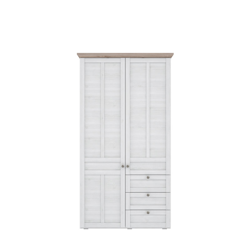 Tooele 2 Door Manufactured Wood Wardrobe
