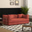 Canapé modulaire 78,8 pouces, canapé convertible Pudding Block, canapé-lit sur pied avec accoudoirs et canapé-lit confortable, canapé à compression pour le salon et la chambre à coucher - (Orange)-664382315