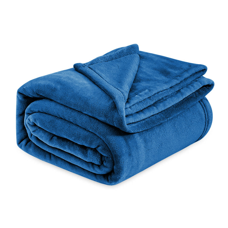 Luxury Mink Fleece Blanket - Ultra Soft, Warm & Lightweight Throw, 130cm W x 150cm L, Teal