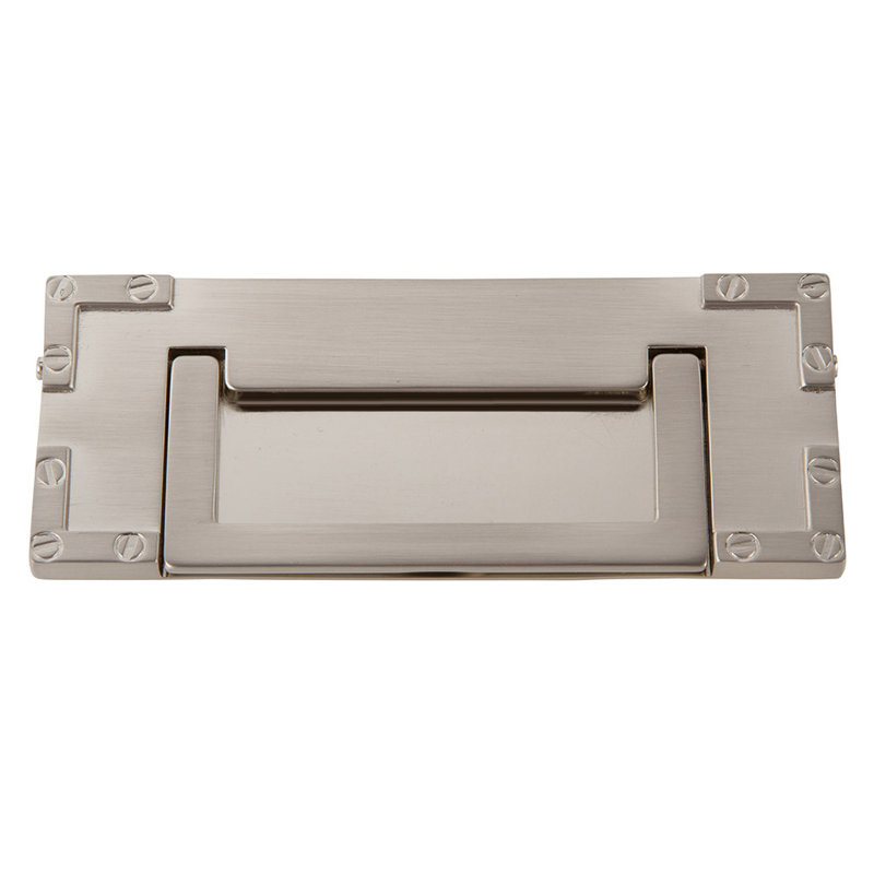 Campaign 3" Center to Center Drop handle, Brushed Nickel
