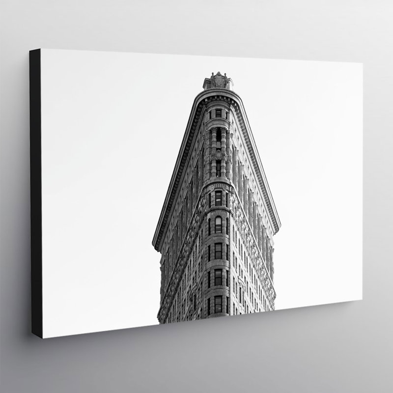 Flatiron Building Iconic Skyscraper New York City - Wrapped Canvas Print, 84cm H x 120cm W x 4cm D