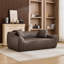 Causeuse surdimensionnée en similicuir 2 places avec coussins décoratifs-133015836