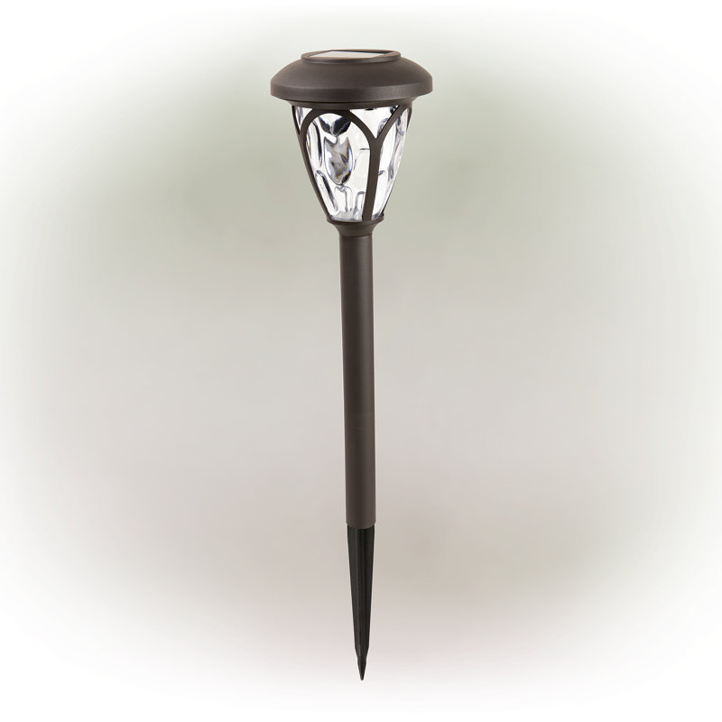 Brown Solar Powered Integrated LED Metal Pathway Light Pack