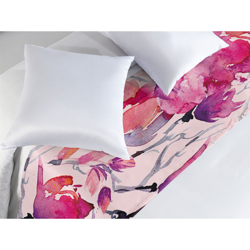 Le foulard de lit Ambesonne Magnolia Reduncles Floral, Grand lit