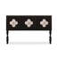 Console rectangulaire en bois massif noir-674386930