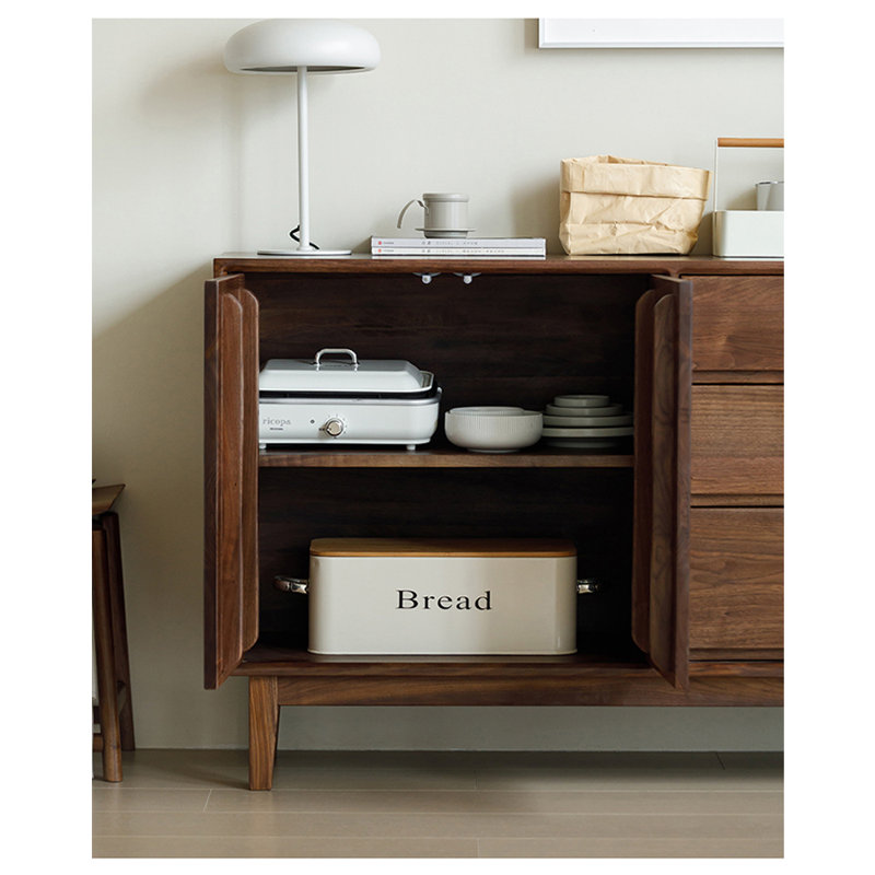 Buffet rétro tout en bois massif