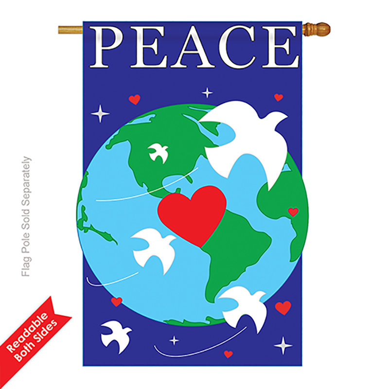 Double Sided 40'' H x 28'' W Polyester House Flag