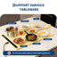 Tapis chauffant à 2 zones chauffant 24 po x 15 po, enroulable avec 6 réglages de température et minuterie pour les repas-204443291