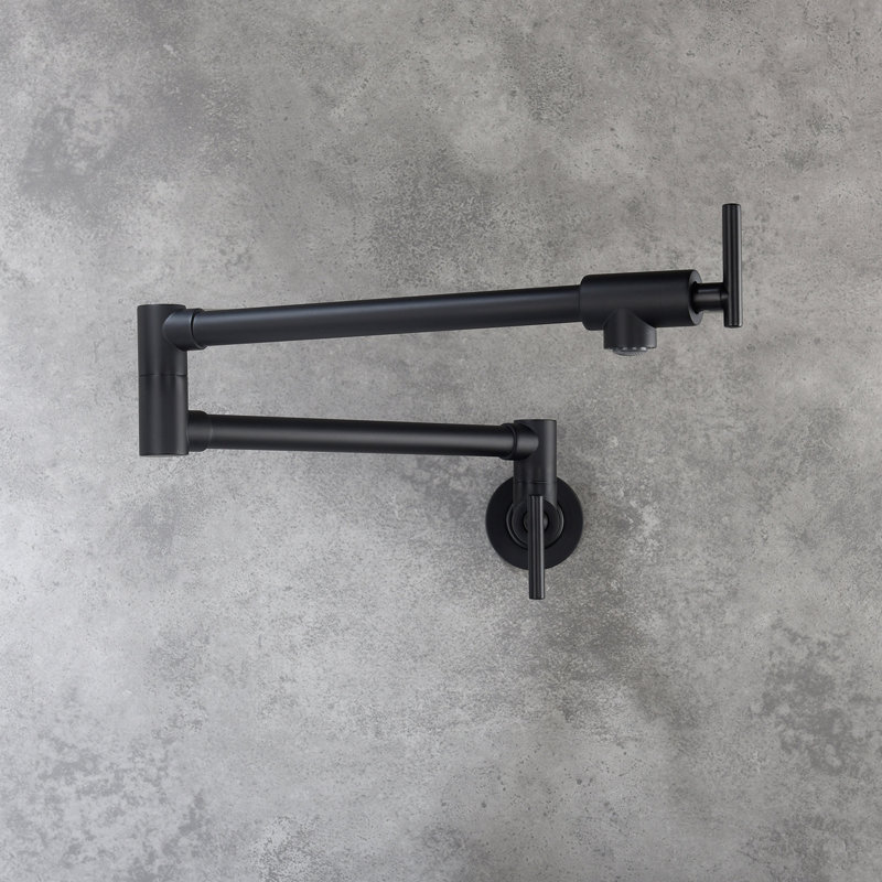 Pot Filler Faucet Wall Mount, Matte Black