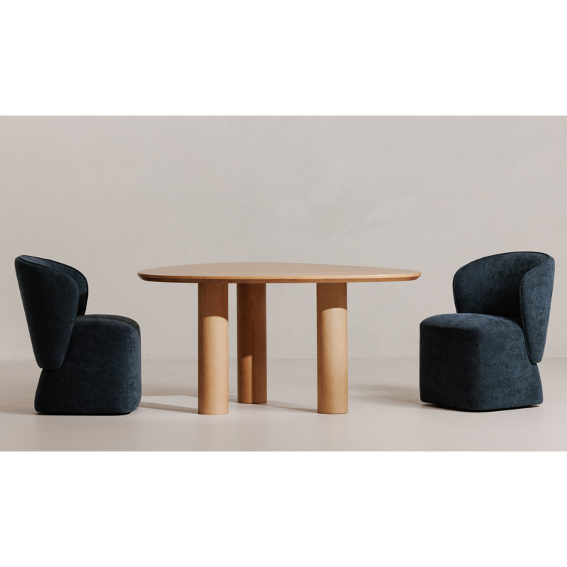 Angeliah Upholstered Parsons Chair, Midnight Navy