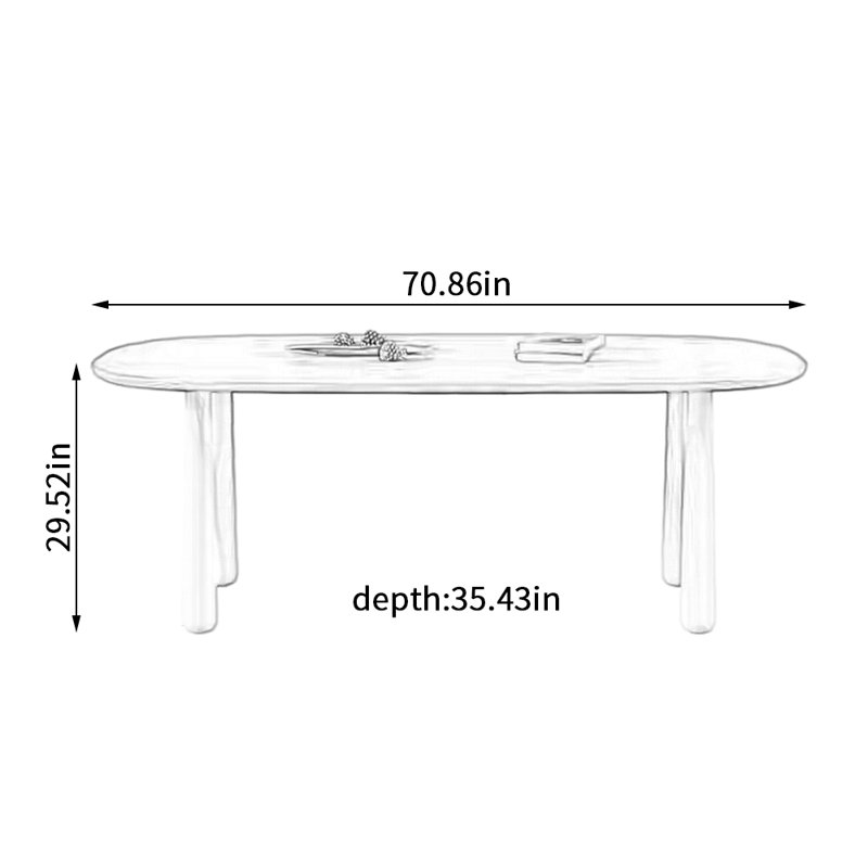 Fjolla, 29.52"H x 70.86"L x 35.43"W