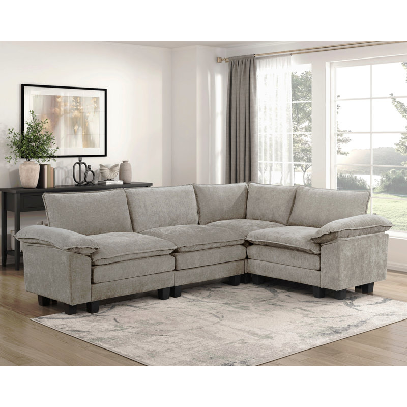 Modern Modern, Chenille brun / gris