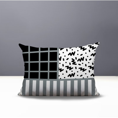 Froza Abstract Reversible Indoor/Outdoor Rectangle Pillow