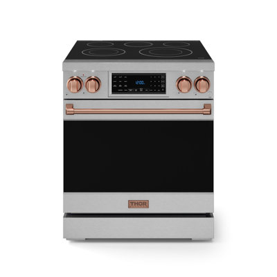 Gordon Ramsay by THOR Kitchen 30 Inch Professional Electric Range with Tilt Panel Touch Control in Black/Stainless Steel