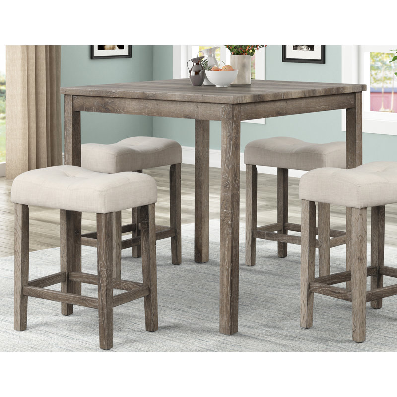 Dereham 36 x 36 Square Counter Height Table, Grey
