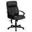 High Back Massaging LeatherSoft Upholstered Chair with Side Remote Pocket