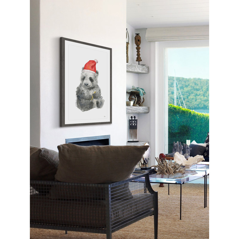 Père Noël, reproduction encadrée, 24 po x 16 po