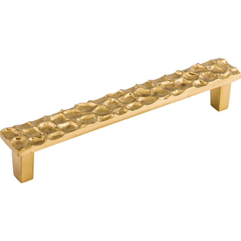 Cobblestone Bar Pull, Polished Brass, 6 5/16" Center to Center