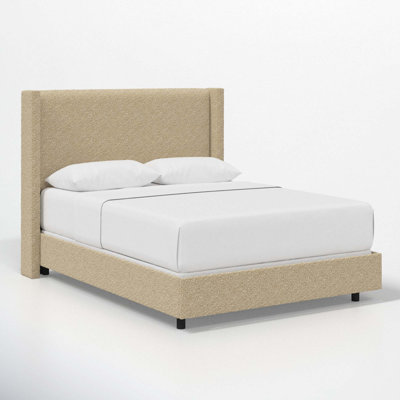 Hanson Upholstered Wingback Bed
