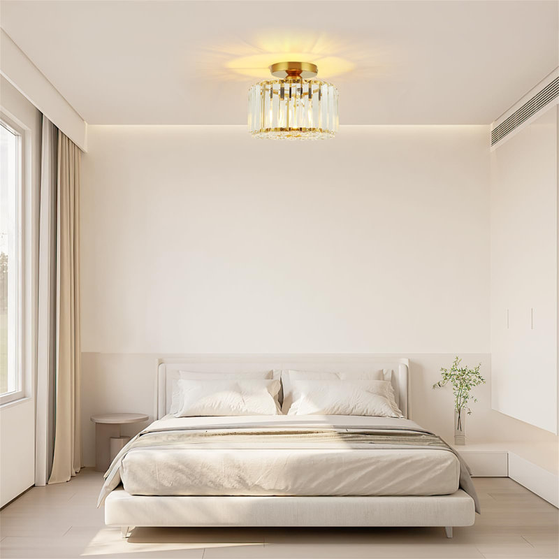 Aithen Crystal Flush Mount