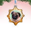 3'' Glass Holiday Shaped Ornament