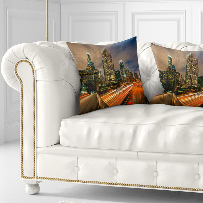 Coussin Los Angeles, 16 po x 1 po, Coussin décoratif